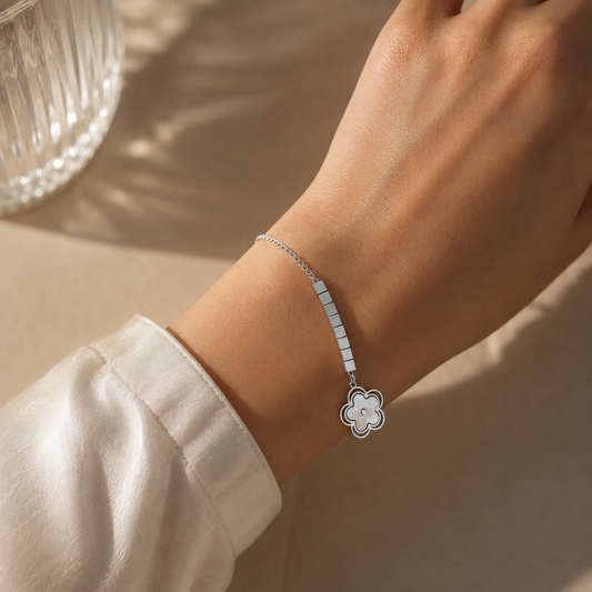 Çelik Bileklik Silver Renk - 316L Paslanmaz Çelik, Suya Dayanıklı ve Uzun Ömürlü